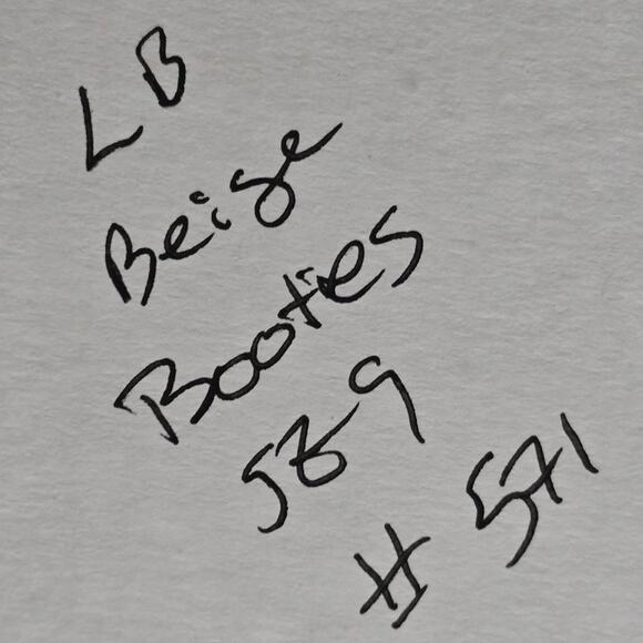 Lucky Brand Ehllen Leather Taupe Heeled Ankle Bootie Almond Toe Women's Size 9 - Picture 10 of 10